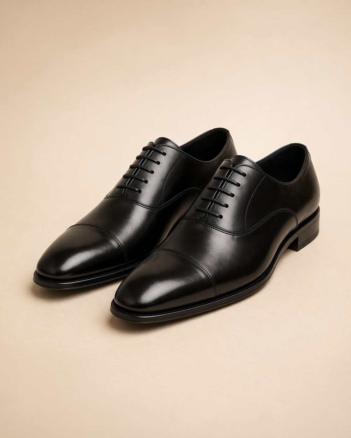 Black cap-toe oxford inspiration