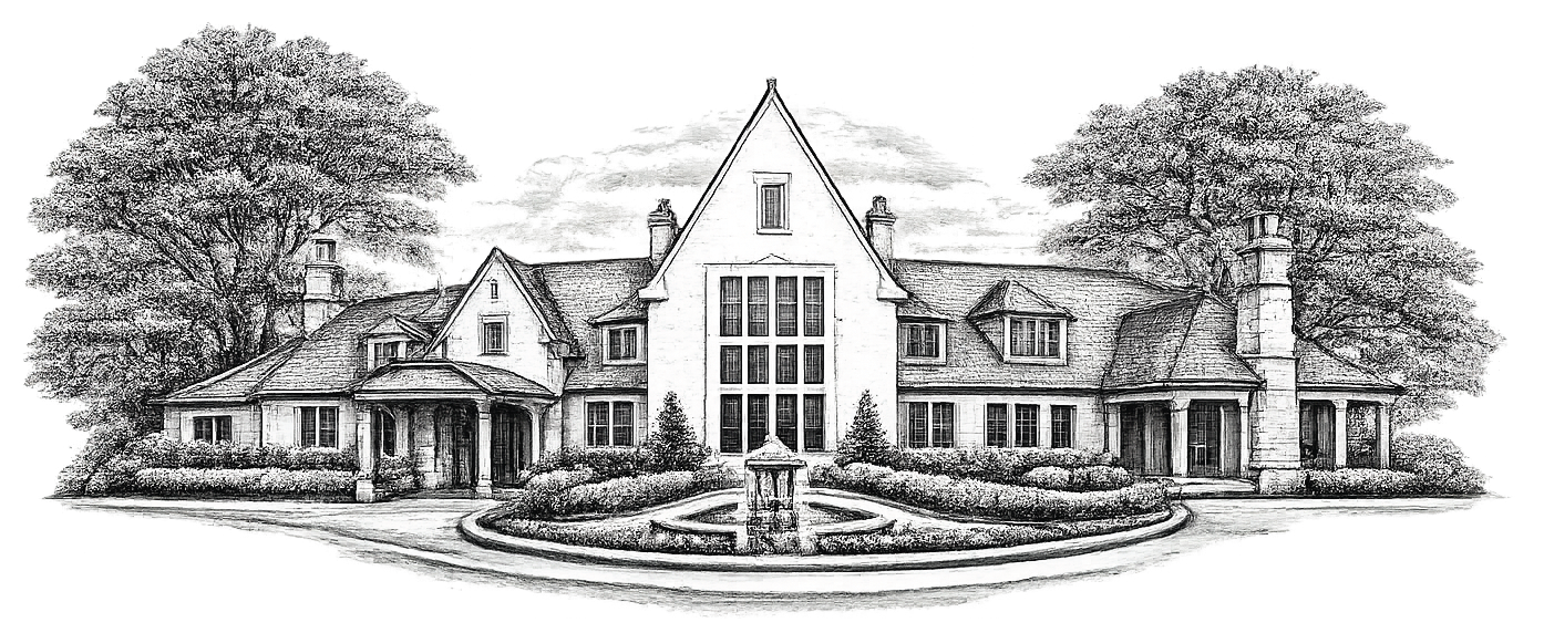 Sketch of Pine Knob Mansion